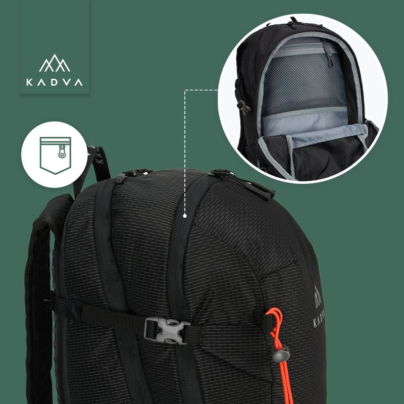Туристичний рюкзак KADVA Escapada 30 л чорний 29