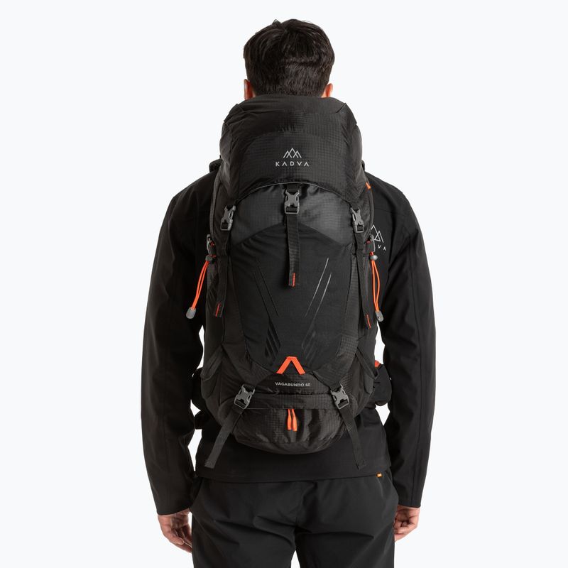 Трекінговий рюкзак KADVA Vagabundo 40 л чорний 11