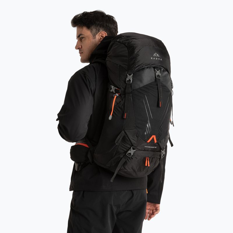 Трекінговий рюкзак KADVA Vagabundo 40 л чорний 12