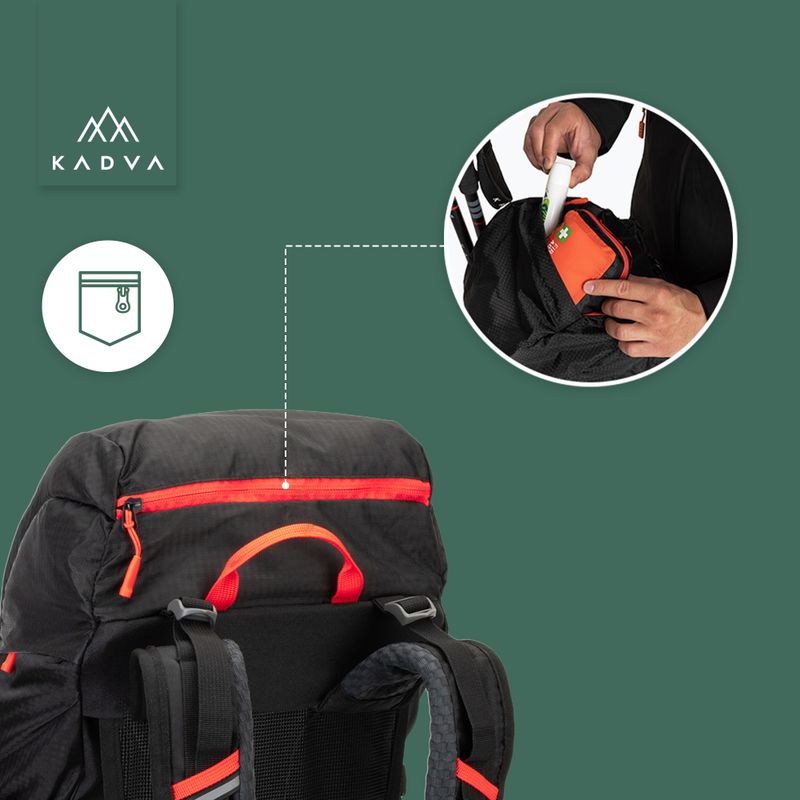 Трекінговий рюкзак KADVA Vagabundo 40 л чорний 27