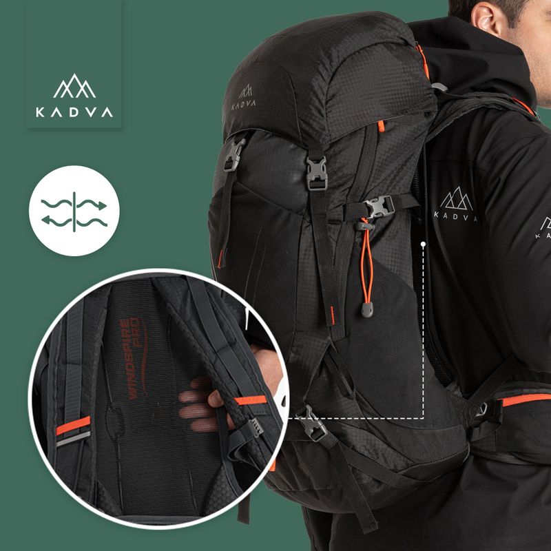 Рюкзак KADVA Vagabundo 40 л чорний 29