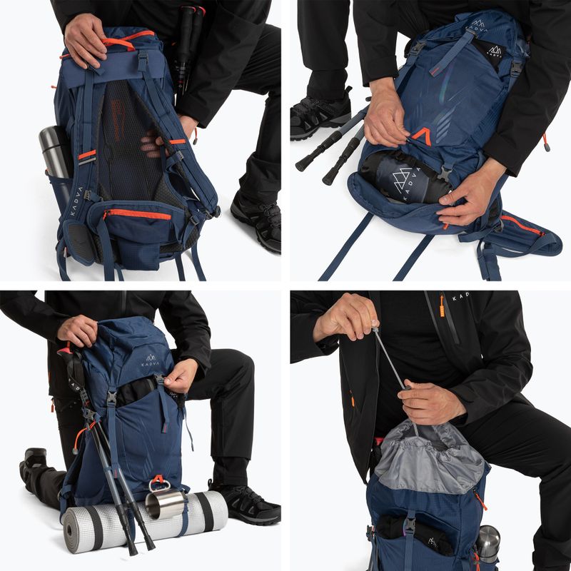 Рюкзак KADVA Vagabundo 40 л блакитний 17