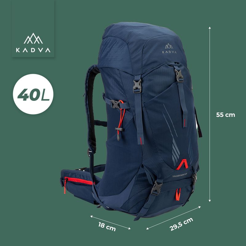 Рюкзак KADVA Vagabundo 40 л блакитний 24