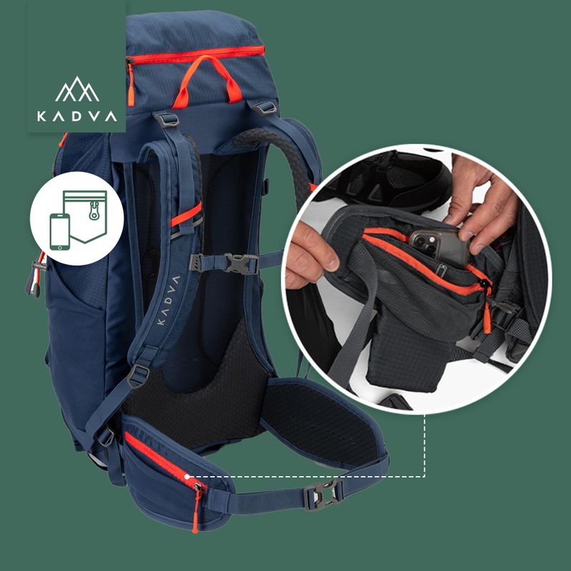 Рюкзак KADVA Vagabundo 40 л блакитний 29