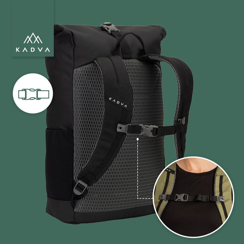 Міський рюкзак KADVA Companion 20 л чорний 8