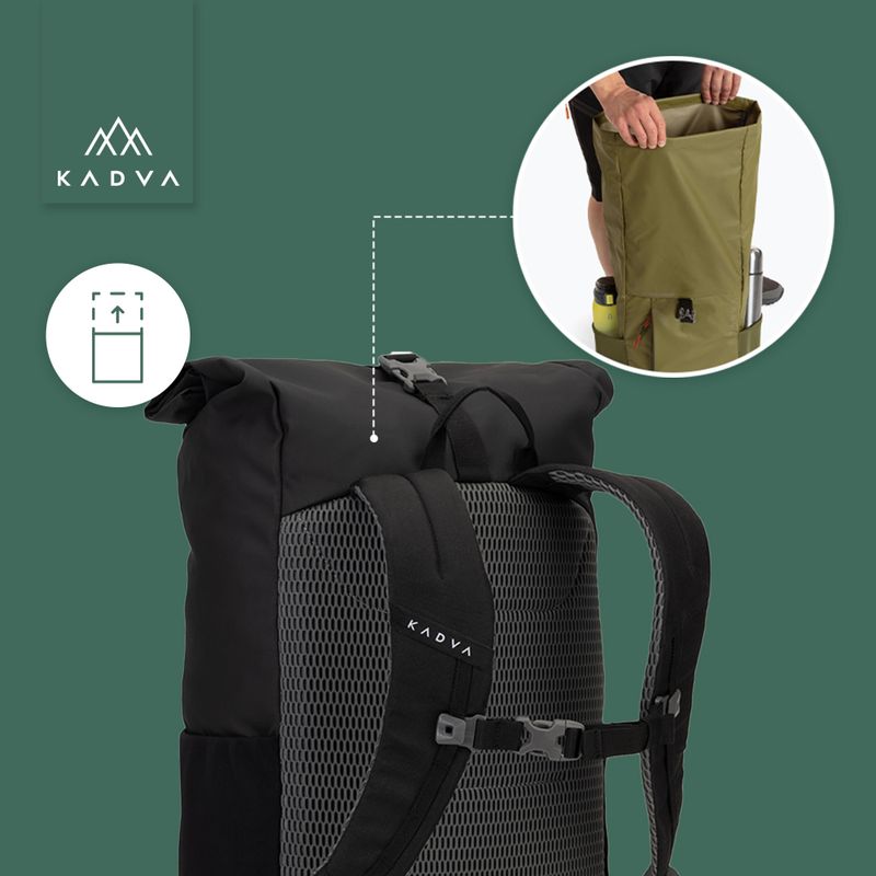 Міський рюкзак KADVA Companion 20 л чорний 10