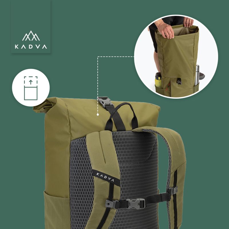 Міський рюкзак KADVA Companion 20 л хакі 18