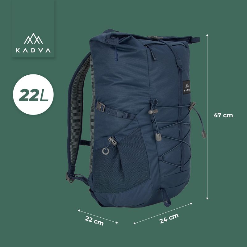 Рюкзак міський KADVA CityQuest 22 л синій 23