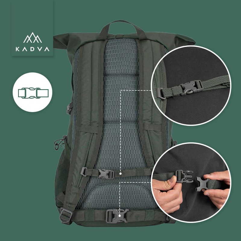 Міський рюкзак KADVA CityQuest 22 л зелений 22