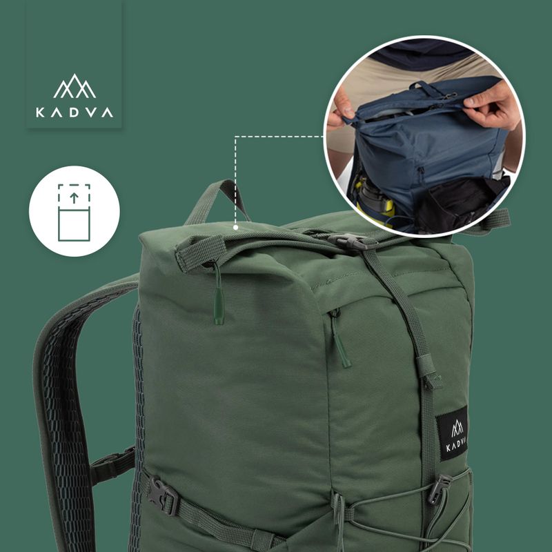 Рюкзак міський KADVA CityQuest 22 л зелений 23