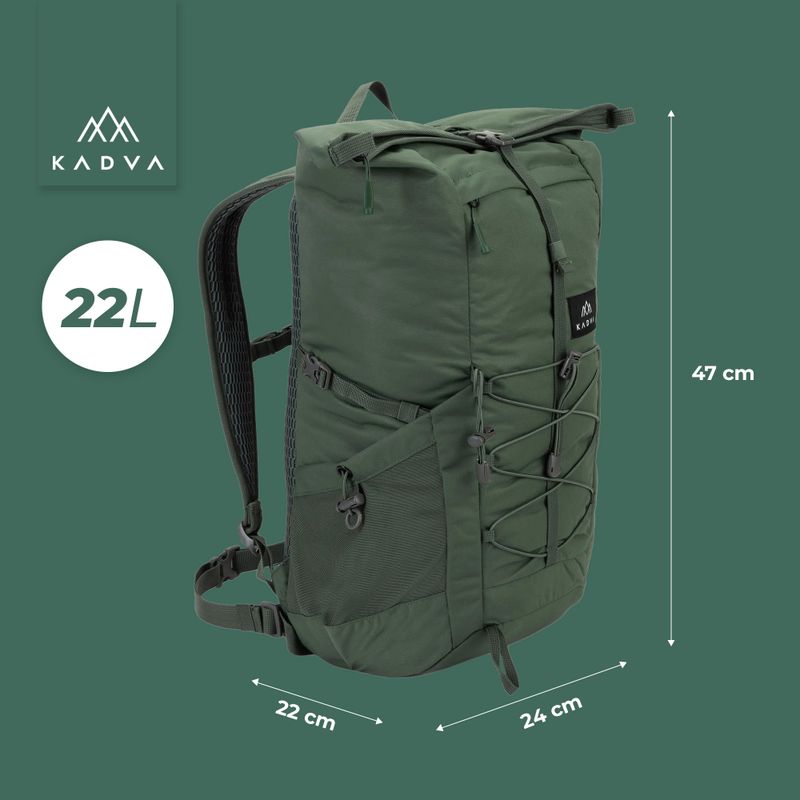 Рюкзак міський KADVA CityQuest 22 л зелений 24