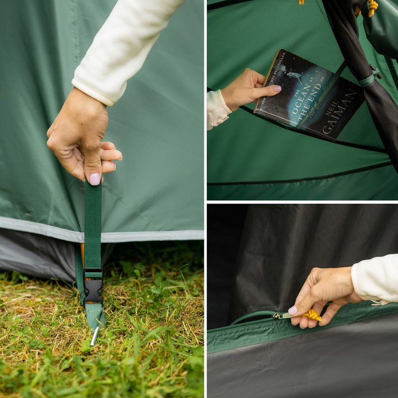 Намет кемпінговий 3-місний KADVA Expedit 3 pro зелений 14