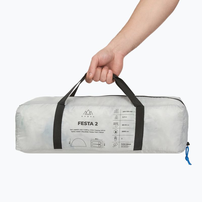 Намет кемпінговий двомісний KADVA Festa 2 grey/blue 12
