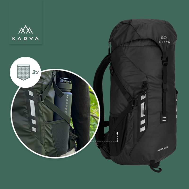 Рюкзак туристичний KADVA Mundoro 35 л чорний 16