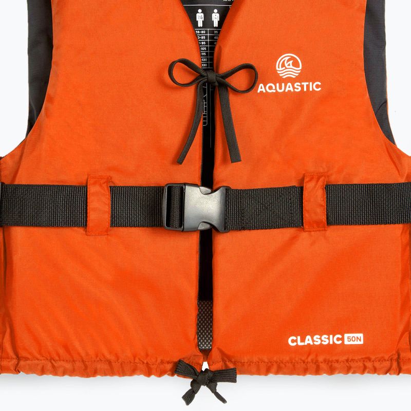 Жилет страхувальний AQUASTIC Classic 50N помаранчевий 14