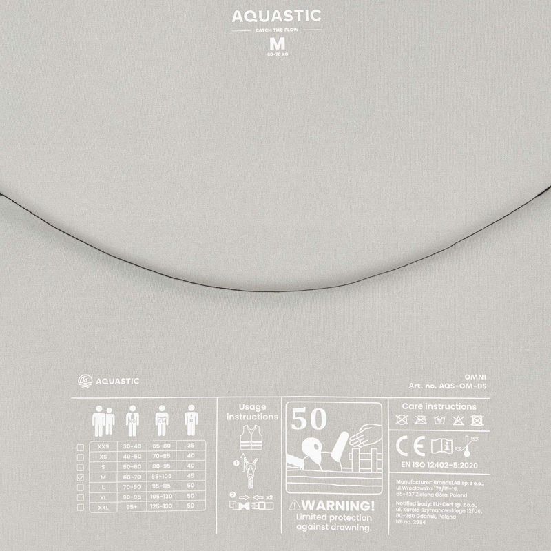 Жилет страхувальний AQUASTIC Omni 50N чорний 6