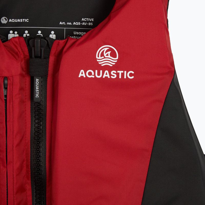 Жилет страхувальний AQUASTIC Active 50N червоний 3