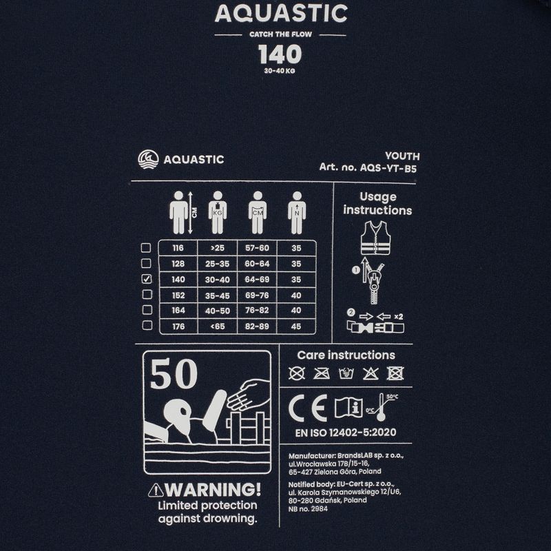 Жилет страхувальний дитячий AQUASTIC Youth 50N зелений 6