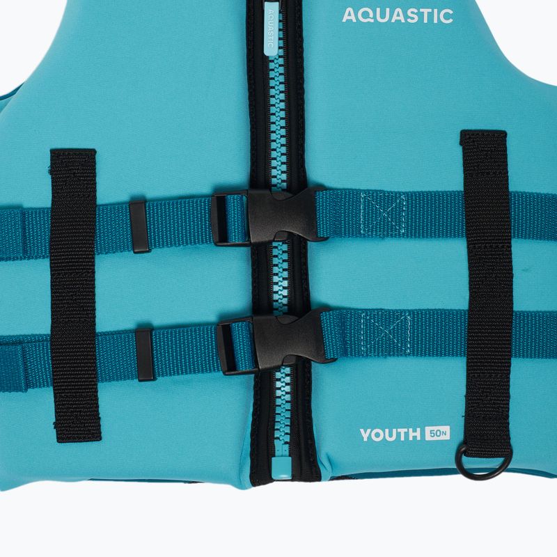 Жилет страхувальний дитячий AQUASTIC Youth 50N блакитний 4