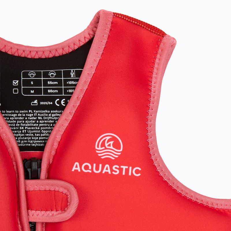 Жилет страхувальний дитячий AQUASTIC Junior темно-рожевий 6