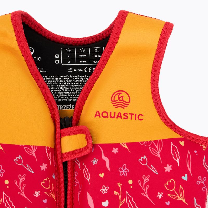 Жилет страхувальний дитячий AQUASTIC Junior рожевий/жовтий 3