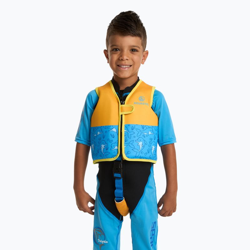 Жилет страхувальний дитячий AQUASTIC Junior блакитний 2