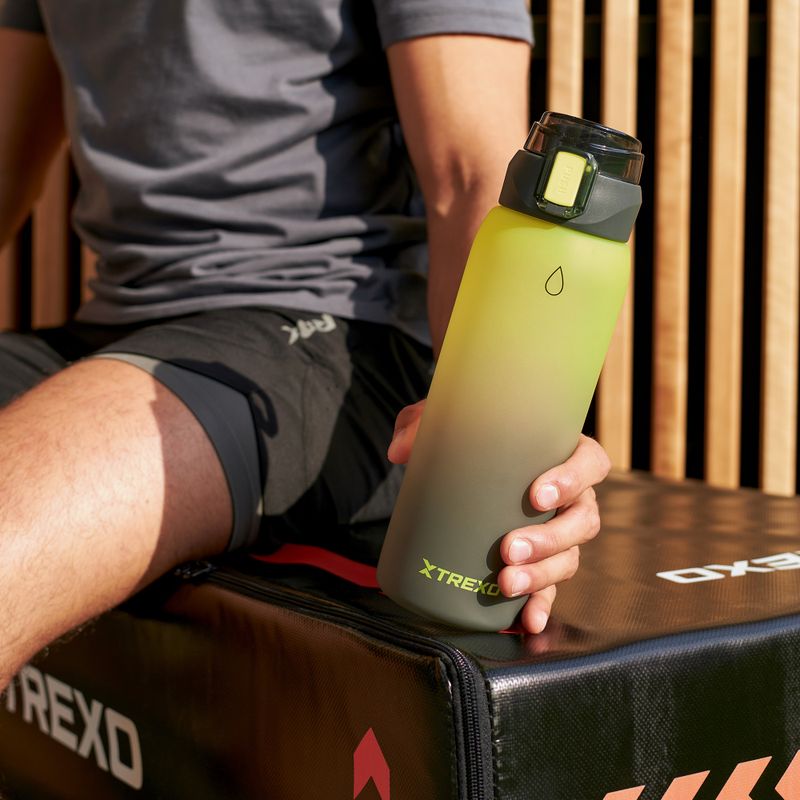 Пляшка XTREXO Haust 1000 мл жовта/чорна 10
