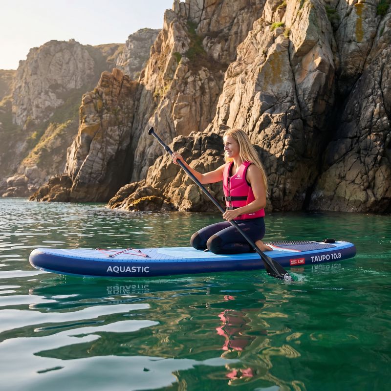 Набір дошка SUP надувна AQUASTIC Taupo 10'8" allround blue 19