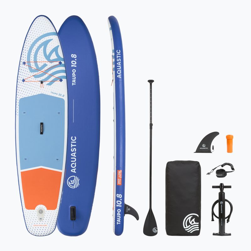Набір дошка SUP надувна AQUASTIC Taupo 10'8" allround blue