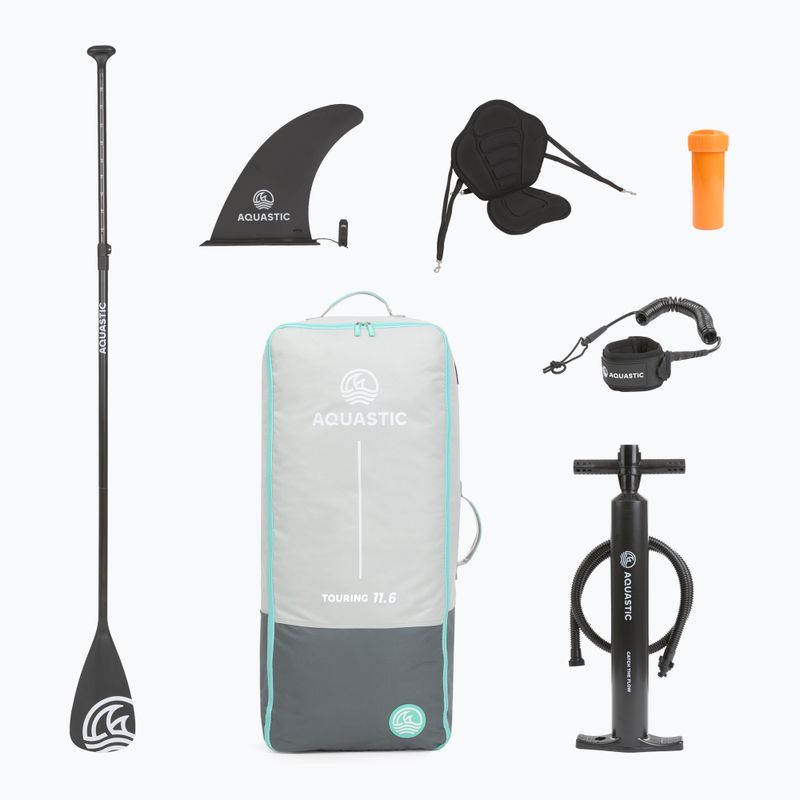 Набір дошка SUP надувна AQUASTIC Touring 11'6" blue 9