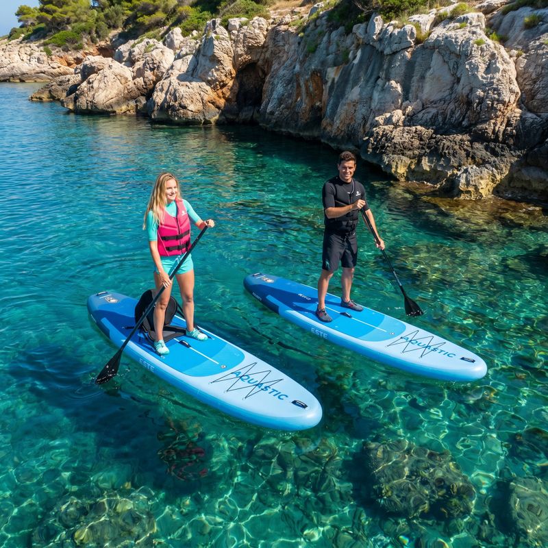 Набір дошка SUP надувна AQUASTIC Este 12'0" синій 23