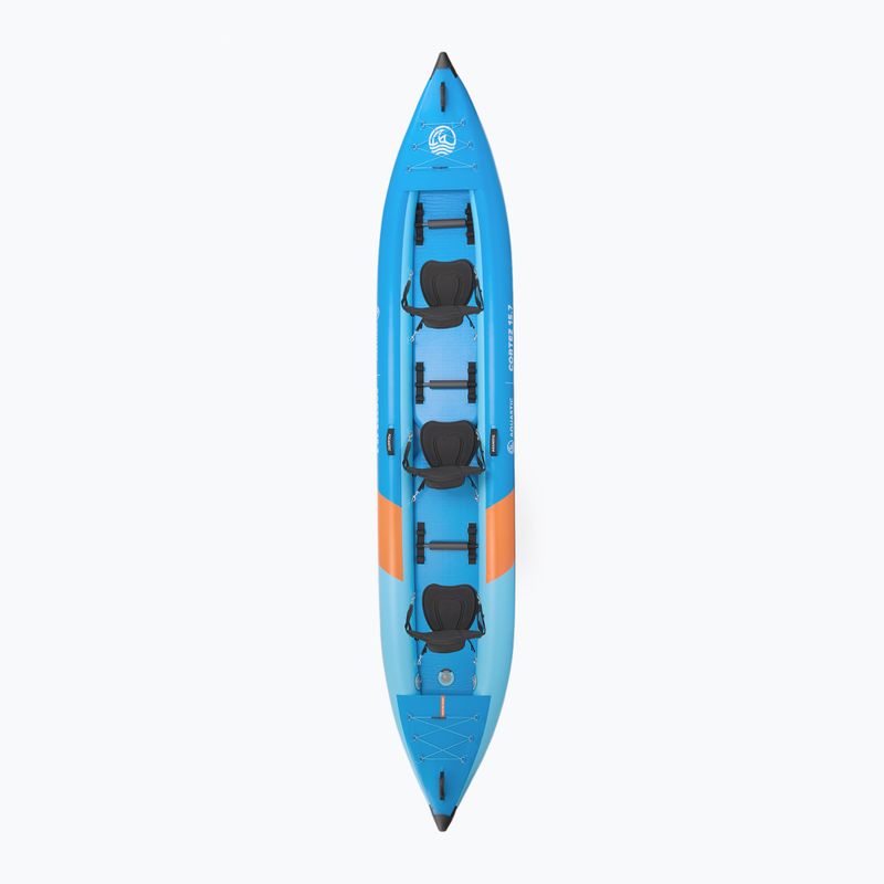 Байдарка надувна тримісна AQUASTIC Cortez 15'7" hybrid blue 3