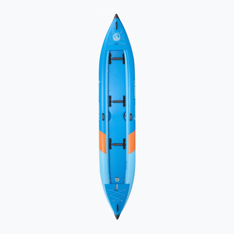 Байдарка надувна тримісна AQUASTIC Cortez 15'7" hybrid blue 4