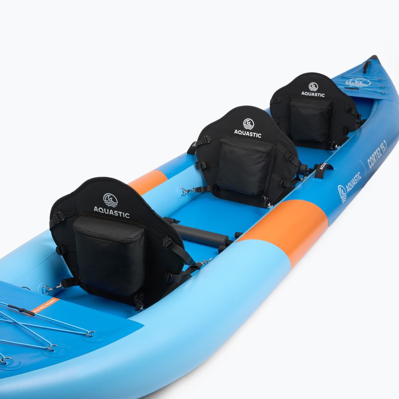 Байдарка надувна тримісна AQUASTIC Cortez 15'7" hybrid blue 12