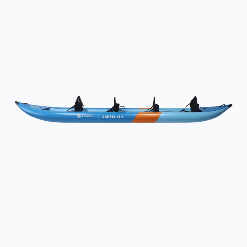 Надувний каяк 4-osobowy AQUASTIC Cortez 16'9" hybrid blue 5