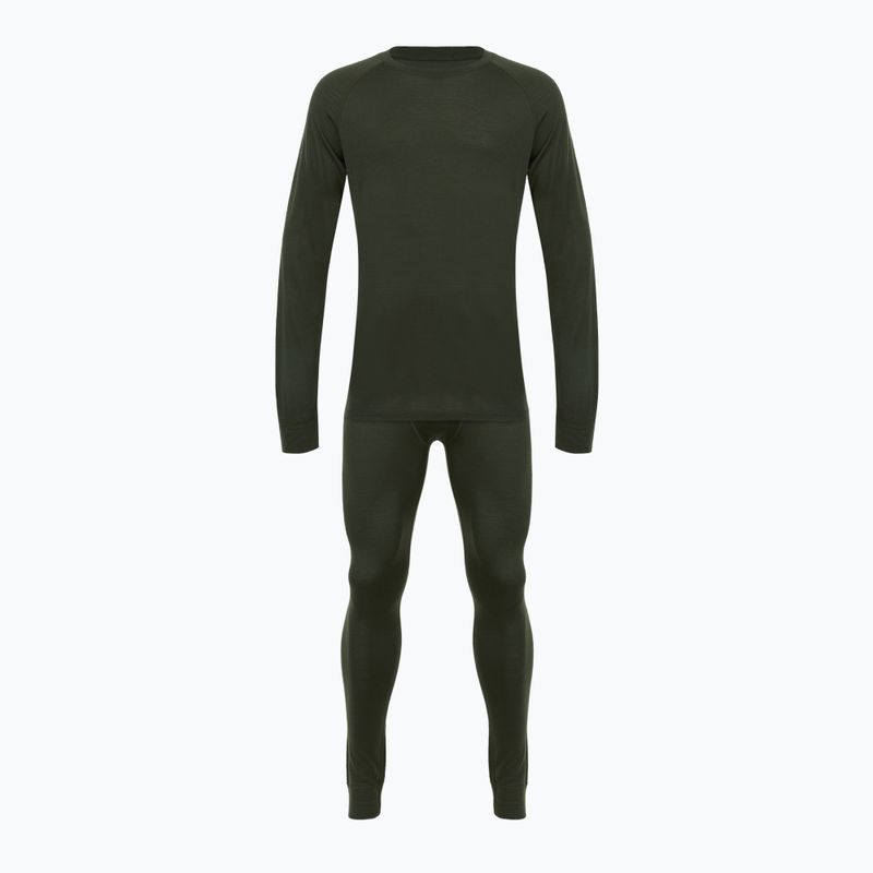 Комплект білизни термічної чоловічий WOOLCANO Merino 100% SET0540 зелений 11