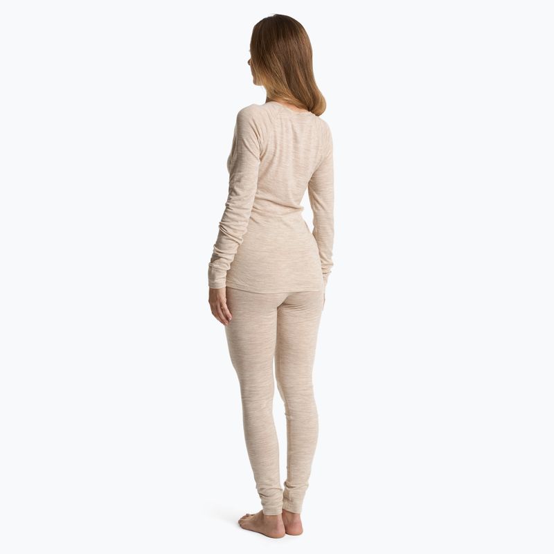 Комплект білизни термічної жіночий WOOLCANO Merino 100% SET0543 бежевий 2