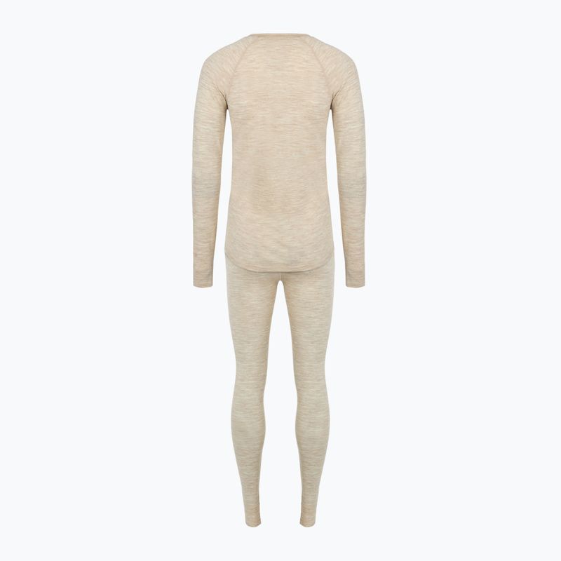 Комплект білизни термічної жіночий WOOLCANO Merino 100% SET0543 бежевий 11