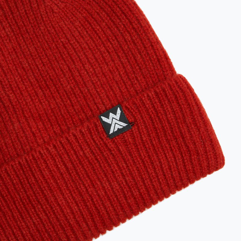 Шапка WOOLCANO MERINO 100% HAT0440 бордовий 3