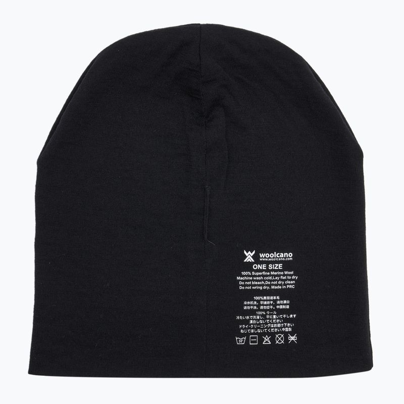 Шапка WOOLCANO MERINO 100% HAT0441 чорний 5