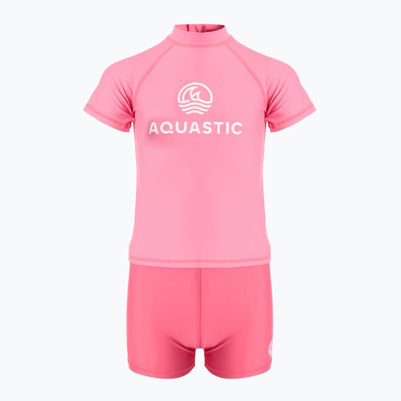 Комплект для плавання дитячий AQUASTIC UV 50+ UPF Marimo JRG рожевий 2