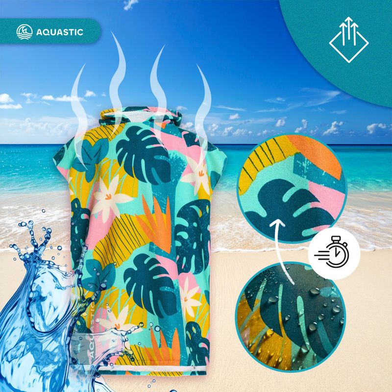 Пончо дитяче AQUASTIC Sunny JR квіти 14