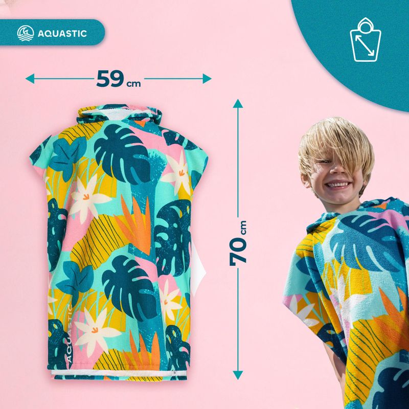 Пончо дитяче AQUASTIC Sunny JR квіти 15