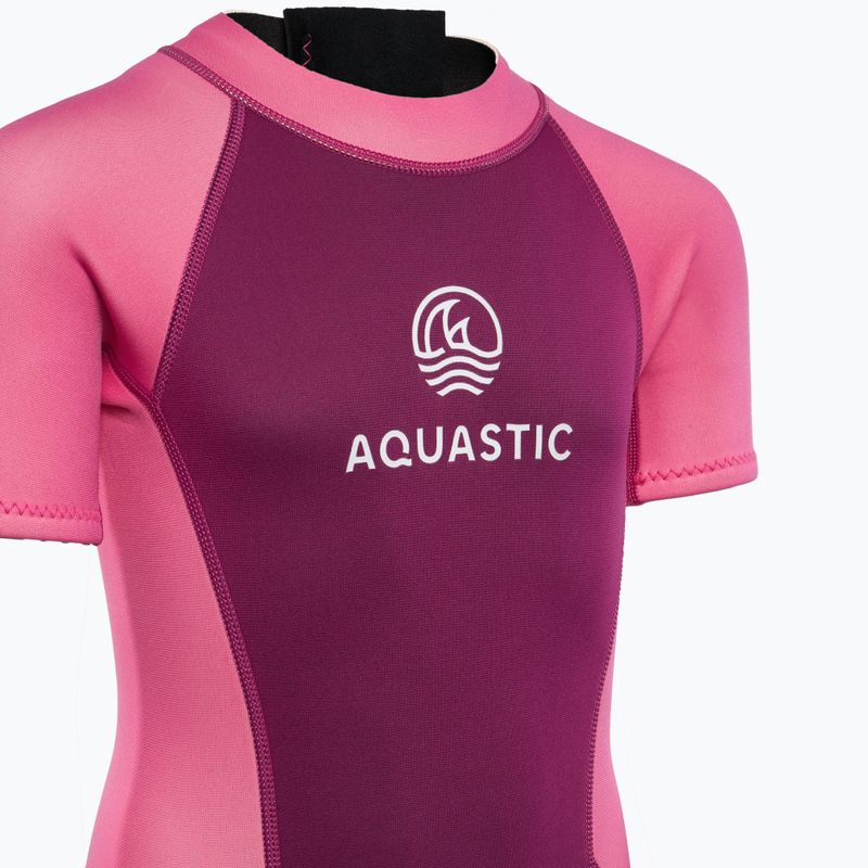 Гідрокостюм дитячий AQUASTIC Wavey Jrg 2 мм рожевий 4