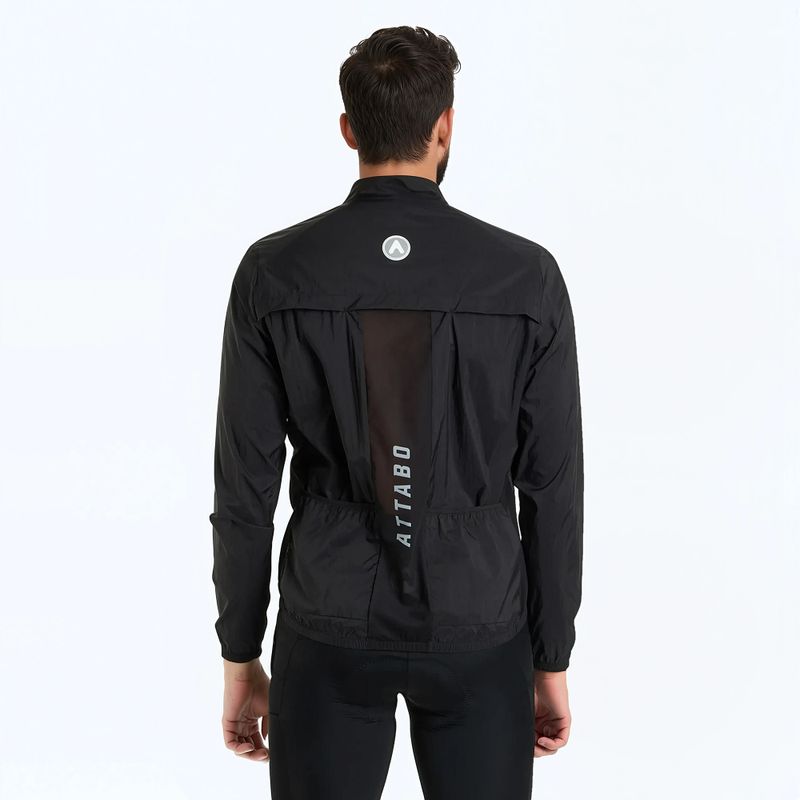 Велосипедна куртка ATTABO Cahayo Jacket Windproof чорна 2