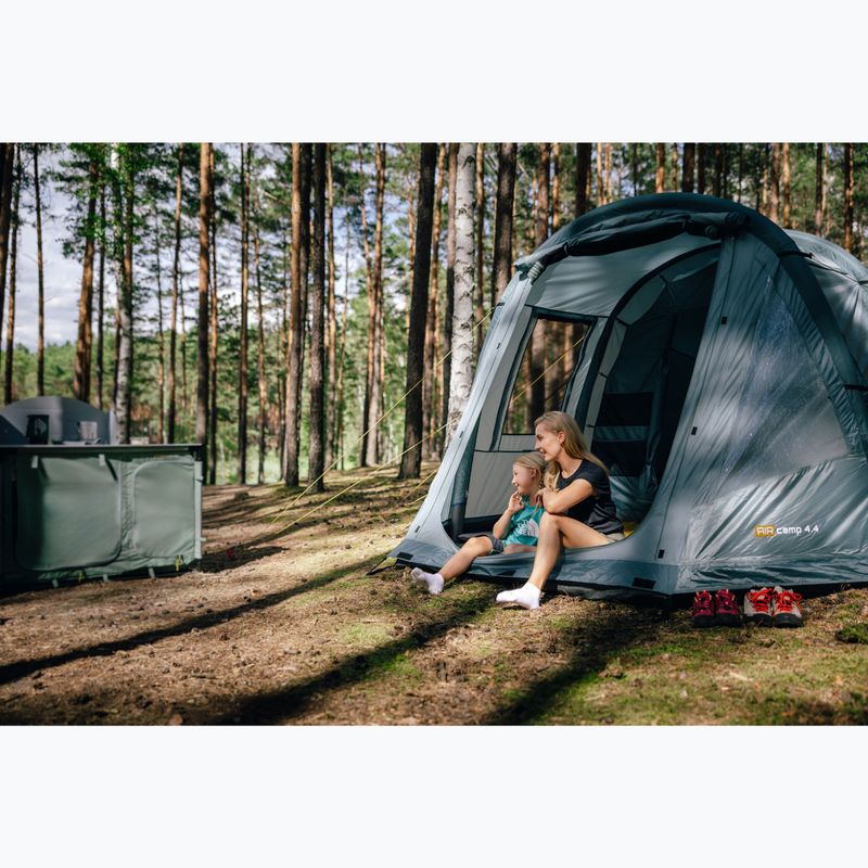 Надувна кемпінгова палатка на 4 особи KADVA AIRcamp 4.4 зелена 24