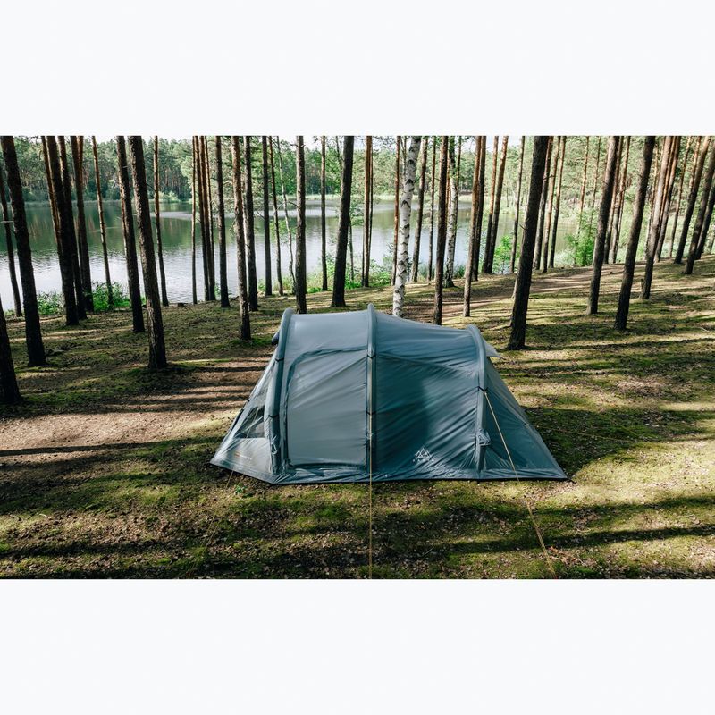 Надувна кемпінгова палатка на 4 особи KADVA AIRcamp 4.4 зелена 28
