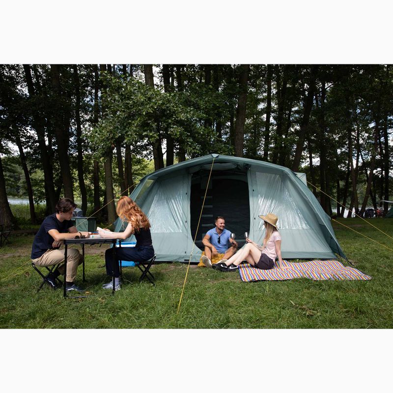 Надувна кемпінгова палатка на 6 осіб KADVA AIRcamp 6.24 зелена 27