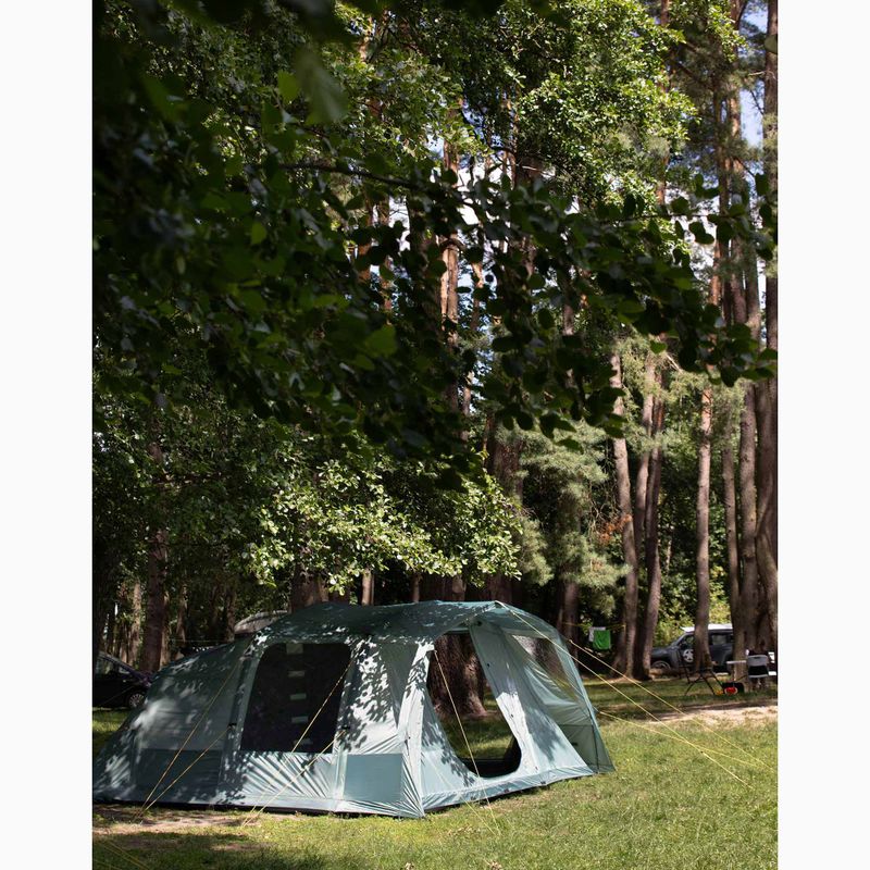 Надувна кемпінгова палатка на 6 осіб KADVA AIRcamp 6.24 зелена 36