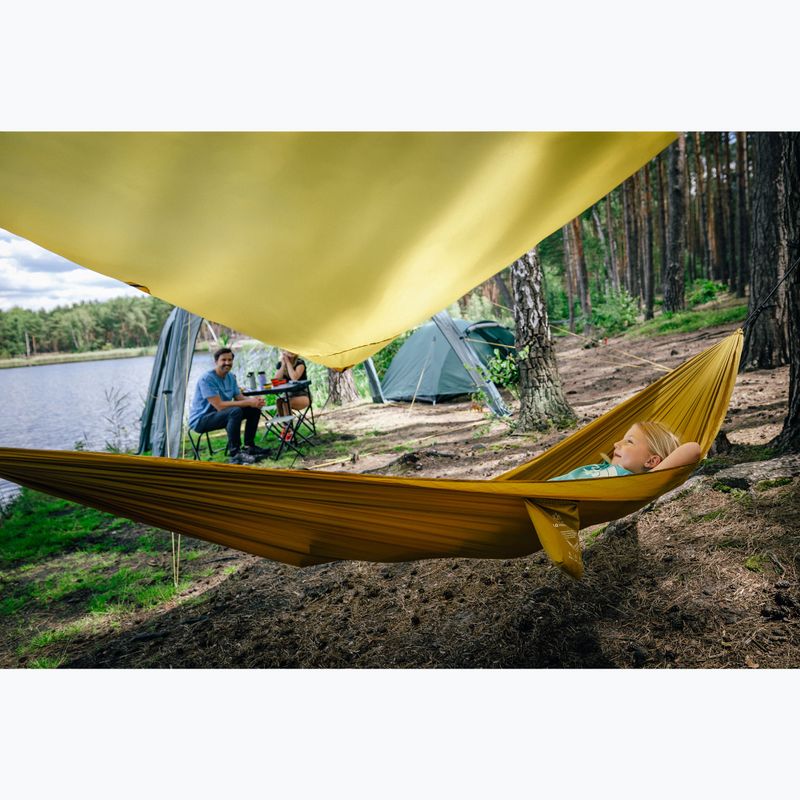 Туристичний гамак KADVA Sailo Hammock ультралегкий жовтий 4